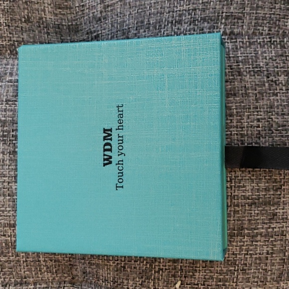 WDM Butterfly Pendant Sterling 925 White Gold Plated Adjustable Chain with CZ - Picture 8 of 9